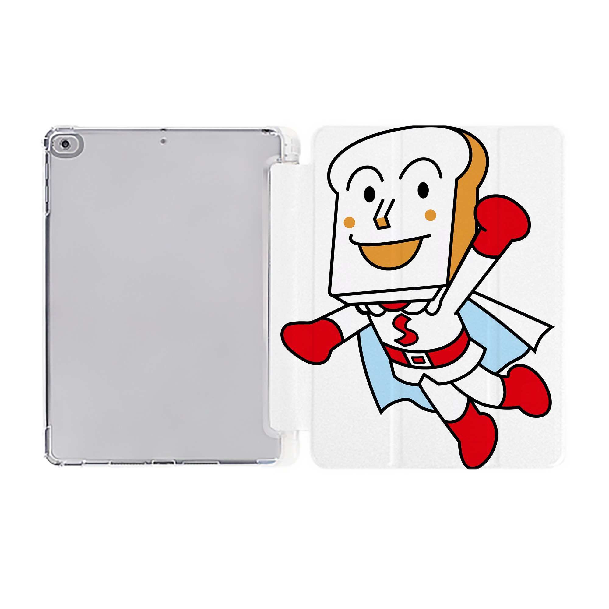 （画像用） アンパンマン Anpanman IPad ケース ペン収納付き 三つ折りスタンド PUレザー×シリコン 対応機種9.5/10.5/10.9インチ
